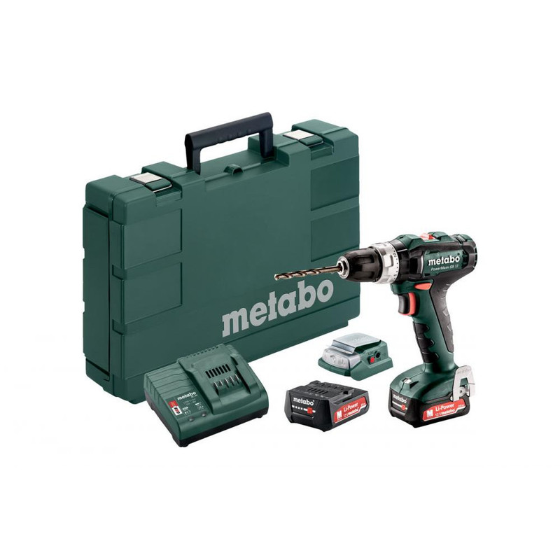 Дриль акумуляторна ударна METABO PowerMaxx BS 12 V SB (601076910)